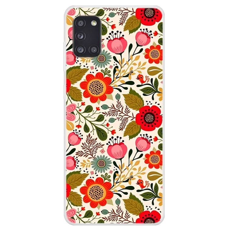 Custodia Con Shell TPU Per Stampa Pattern Per Samsung Galaxy A31 - Fiori Vividi