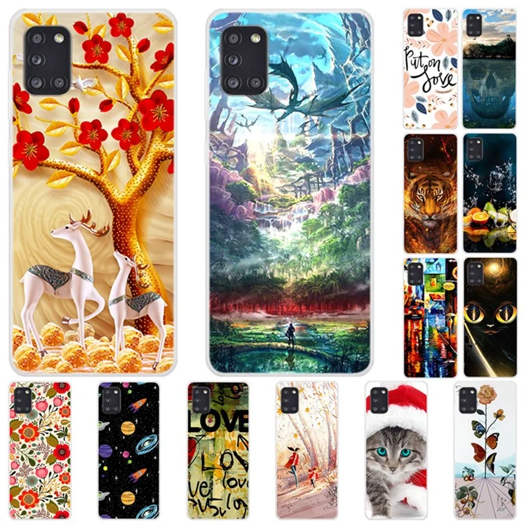 Custodia Con Shell TPU Per Stampa Pattern Per Samsung Galaxy A31 - Fiori Vividi