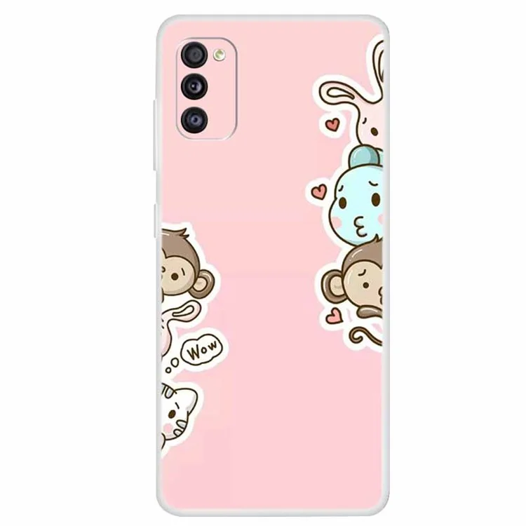 Pattern Printing Soft TPU Case Accessory for Samsung Galaxy A41 (Global Version) - Monkey