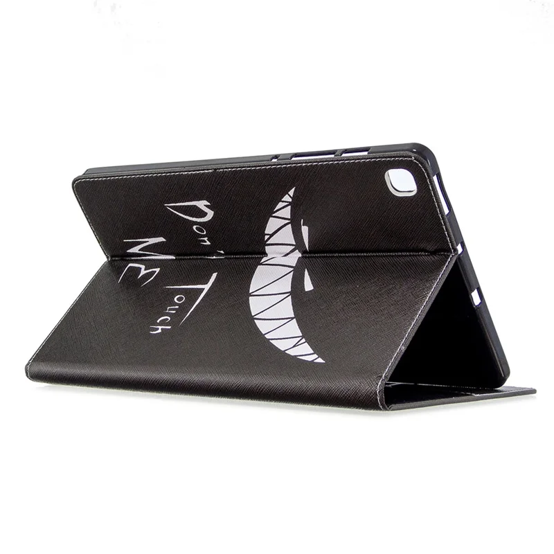 Pattern Printing Flip Leather Wallet Tablet Shell for Samsung Galaxy Tab S6 Lite (2020) P610 P615 / (2022) / (2024) - Don't Touch Me