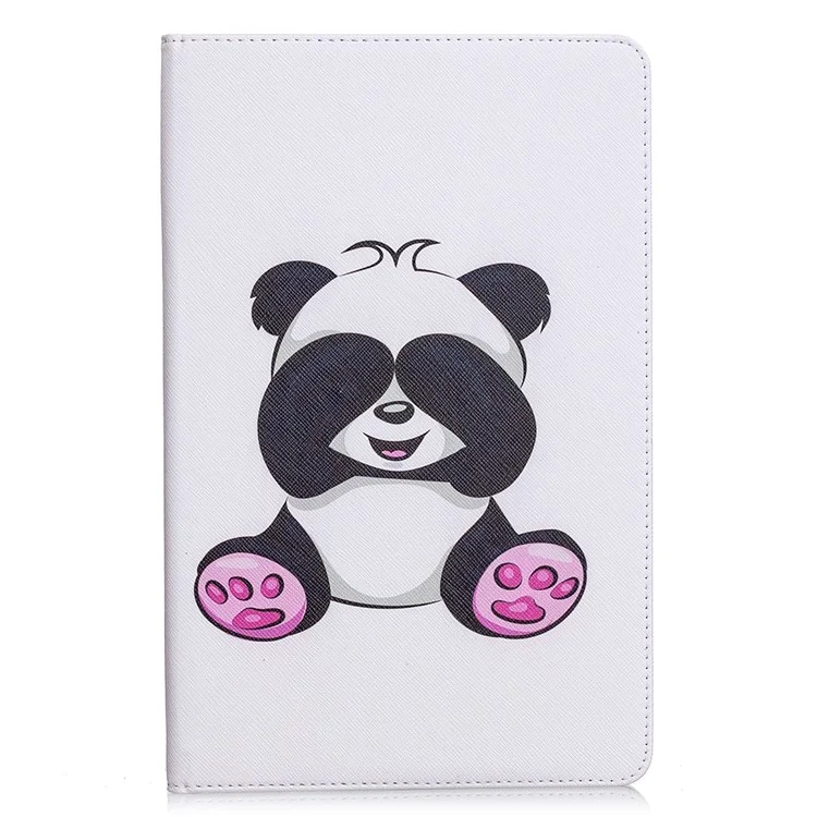 Pattern Printing Flip Leather Wallet Tablet Shell for Samsung Galaxy Tab S6 Lite (2020) P610 P615 / (2022) / (2024) - Panda