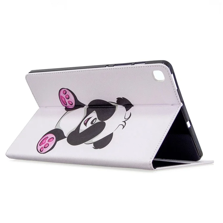 Padrão Printing Flip Leather Wallet Comblet Conchone Para Samsung Galaxy Tab S6 Lite P610/P615/S6 Lite (2022) - Panda