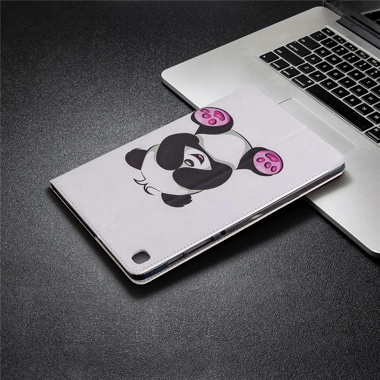 Impresión de Patrones Flip Leather Wallet Tablet Shell Para Samsung Galaxy Tab S6 Lite P610/P615/S6 Lite (2022) - Panda