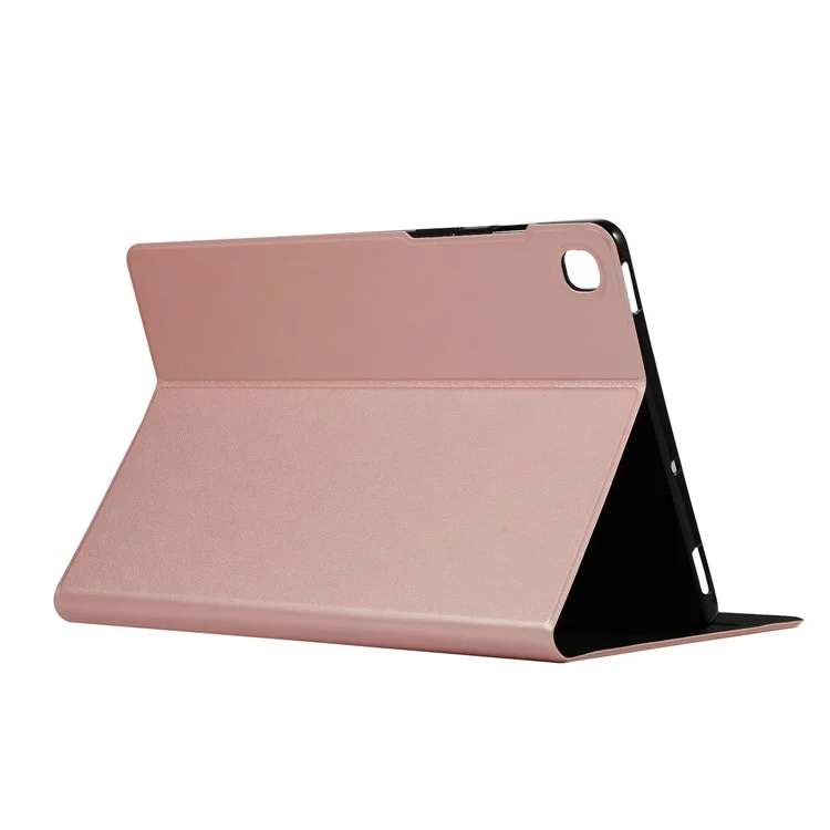 Caixa Protetora do Comprimido de Couro PU Para Samsung Galaxy Tab S6 Lite P610/P615/S6 Lite (2022) - Rosa Ouro