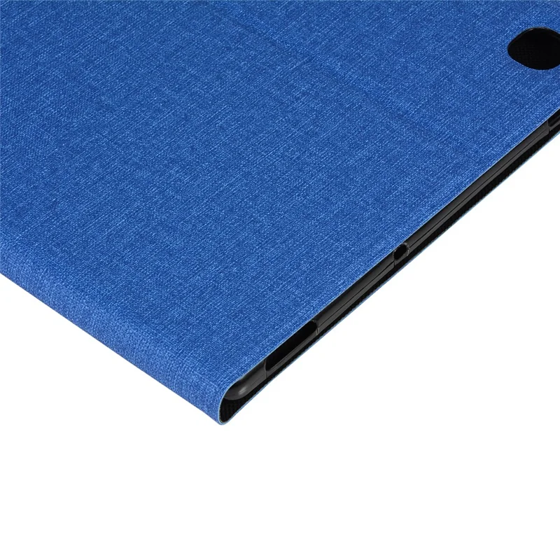 Stoftekstur PU-læder stående tablethylster til Samsung Galaxy Tab S6 Lite (2020) P610 P615 / (2022) / (2024) - Blå