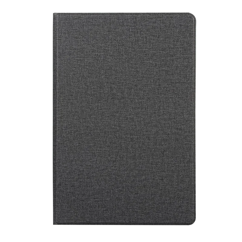 Cloth Skin PU Leather Stand Tablet Case for Samsung Galaxy Tab S6 Lite (2020) P610 P615 / (2022) / (2024) - Black