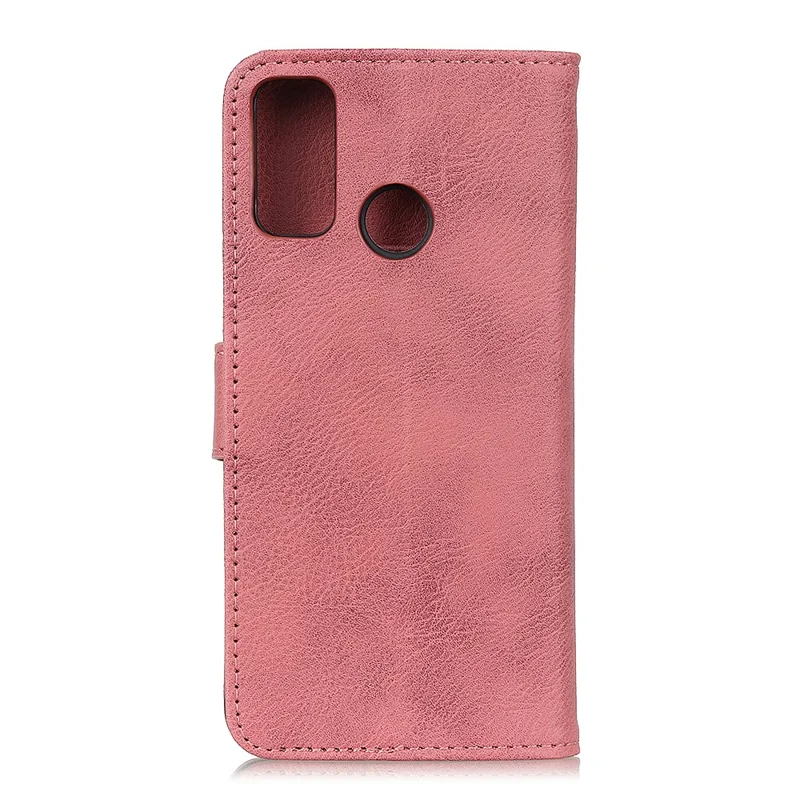 KHAZNEH Leather Wallet Stand Case for Samsung Galaxy A21s - Pink