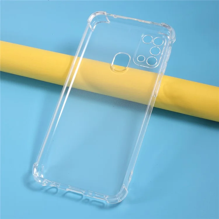 Custodia per telefono in TPU anti-goccia trasparente per Samsung Galaxy M31