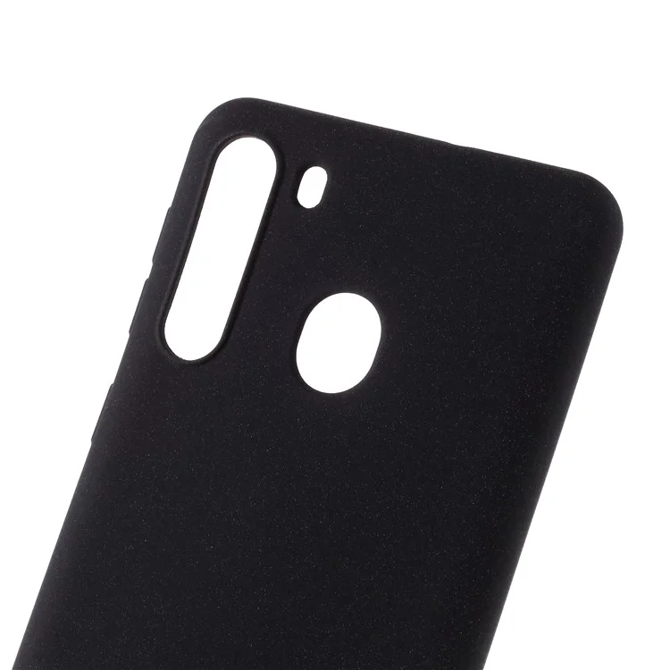 Case de Surface Mate Double Face Pour Samsung Galaxy A21 (édition Européenne) - le Noir