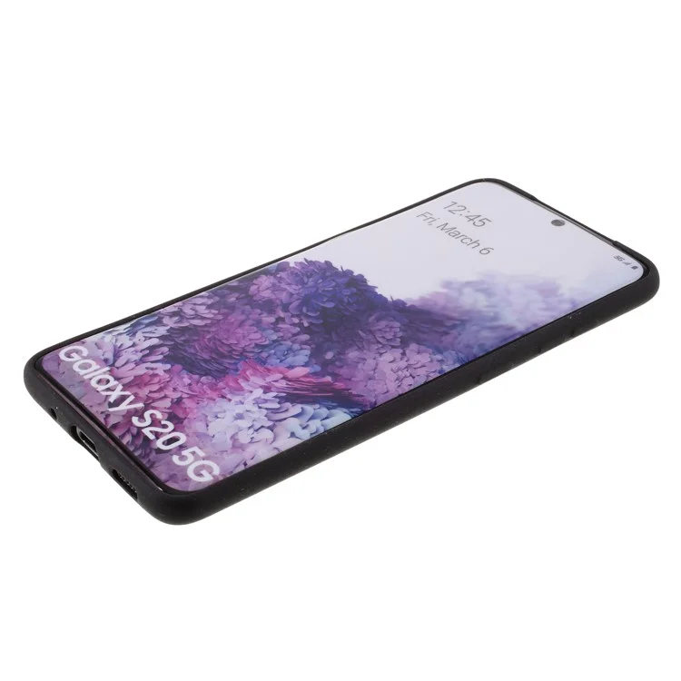 Doppelseitige Matte Tpu-shell Für Samsung Galaxy S20 4G/S20 5G - Schwarz