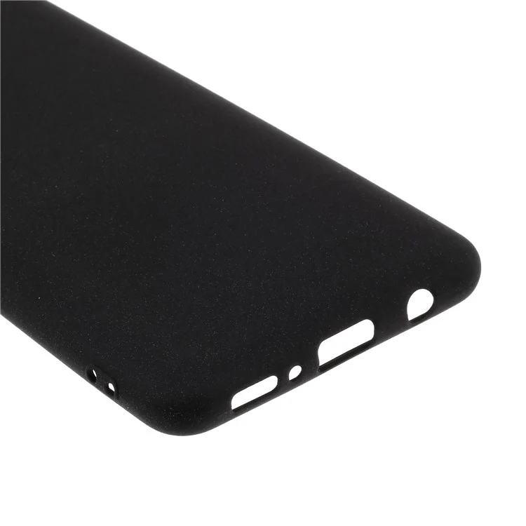 Case de Teléfono de Diseño Elegante de TPU Mate de Doble Cara Para Samsung Galaxy A31 - Negro