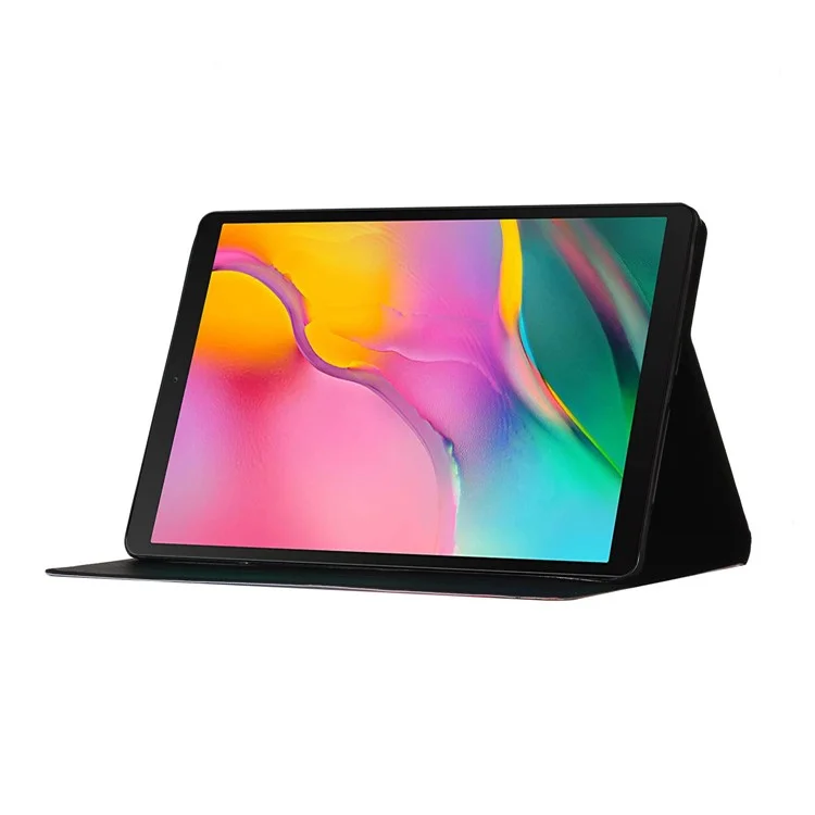 Musterdruckkartenschlitze Stand Flip Leder Schutzhülle Für Samsung Galaxy Tab A 10.1 (2019) SM-T510/T515 - Seaside Liebe