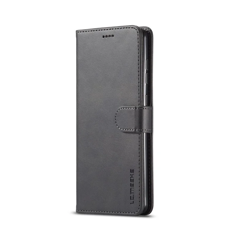 Lc. Кожаная Оболочка Imeeke Wallet Для Samsung Galaxy A71 5G SM-A716 - Черный