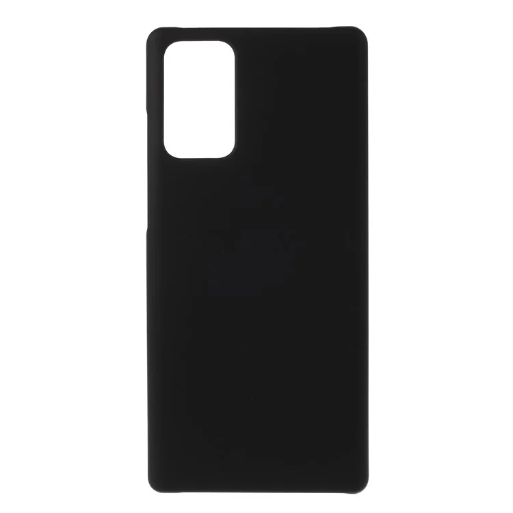 Étui de Téléphone Portable en Plastique Caoutchouté Pour Samsung Galaxy Note20 / Note20 5G - le Noir