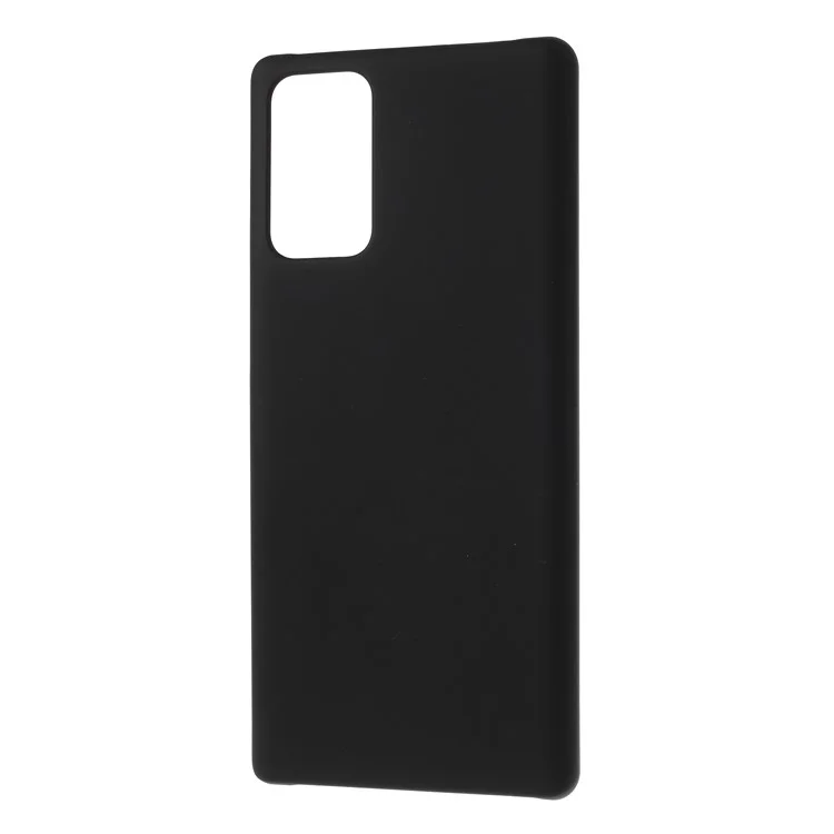 Étui de Téléphone Portable en Plastique Caoutchouté Pour Samsung Galaxy Note20 / Note20 5G - le Noir