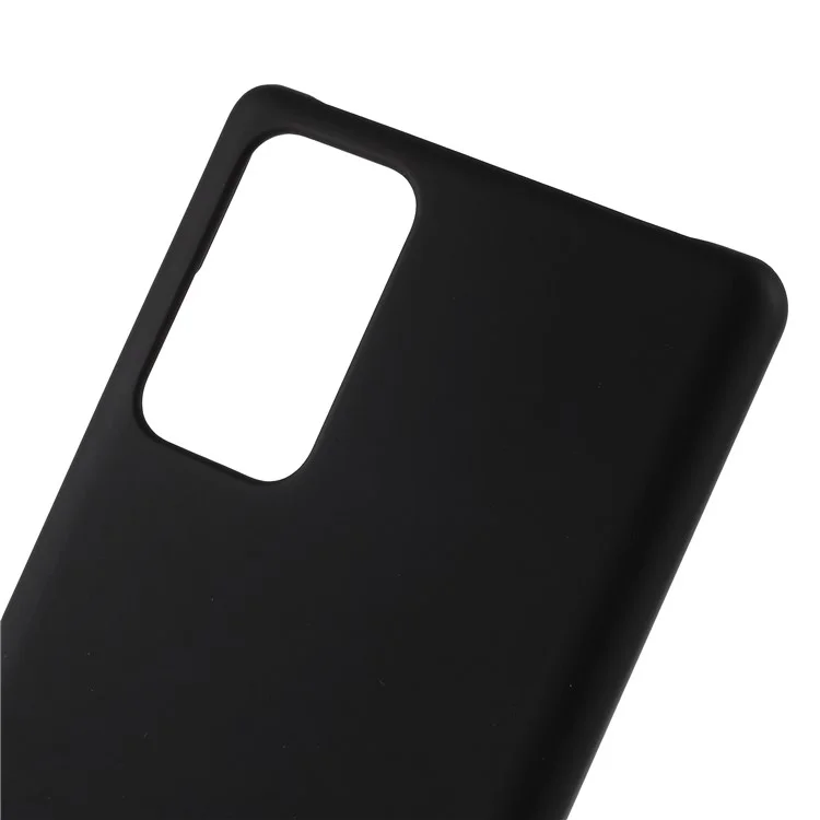 Rubberized Plastic Cell Phone Case for Samsung Galaxy Note20/Note20 5G - Black