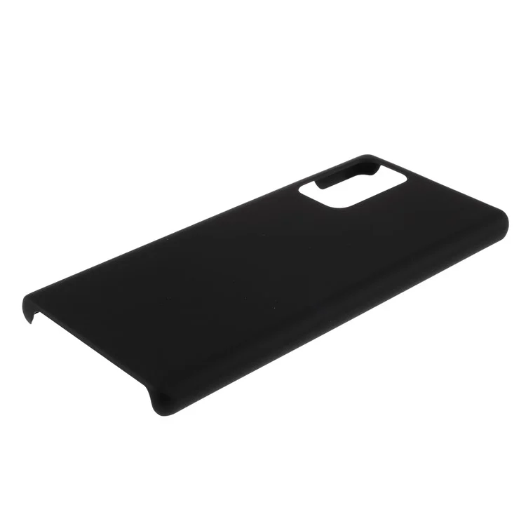 Rubberized Plastic Cell Phone Case for Samsung Galaxy Note20/Note20 5G - Black