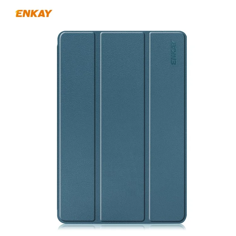 Enkay Tri-fold Stand PU Leather Smart Case Con Ranura Para Pluma Para Samsung Galaxy Tab S6 Lite P610 / P615 / S6 Lite (2022) - Verde