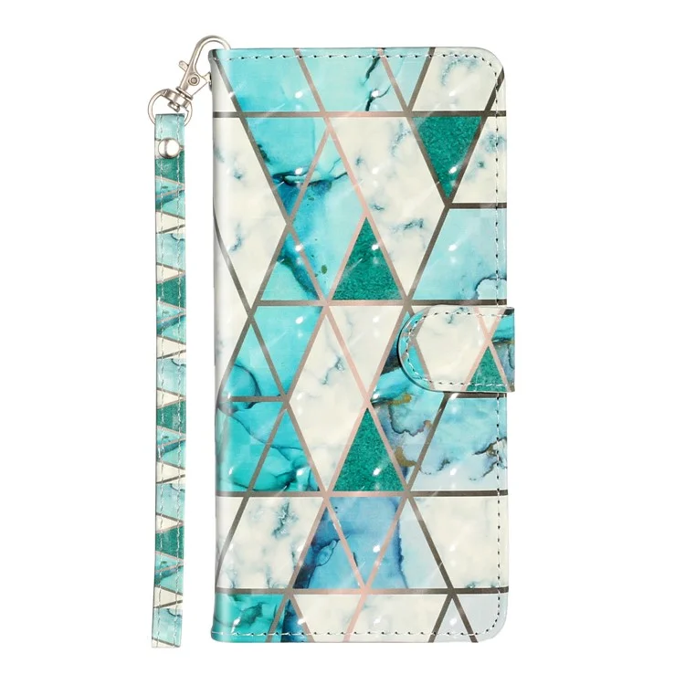 Light Spot Decor Тис Чистота Кожаная Крышка Кошелька Для Телефона Для Samsung Galaxy A51 SM-A515 - Керамическая Плитка