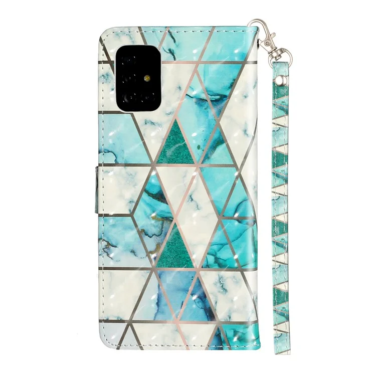 Light Spot Decor Тис Чистота Кожаная Крышка Кошелька Для Телефона Для Samsung Galaxy A51 SM-A515 - Керамическая Плитка