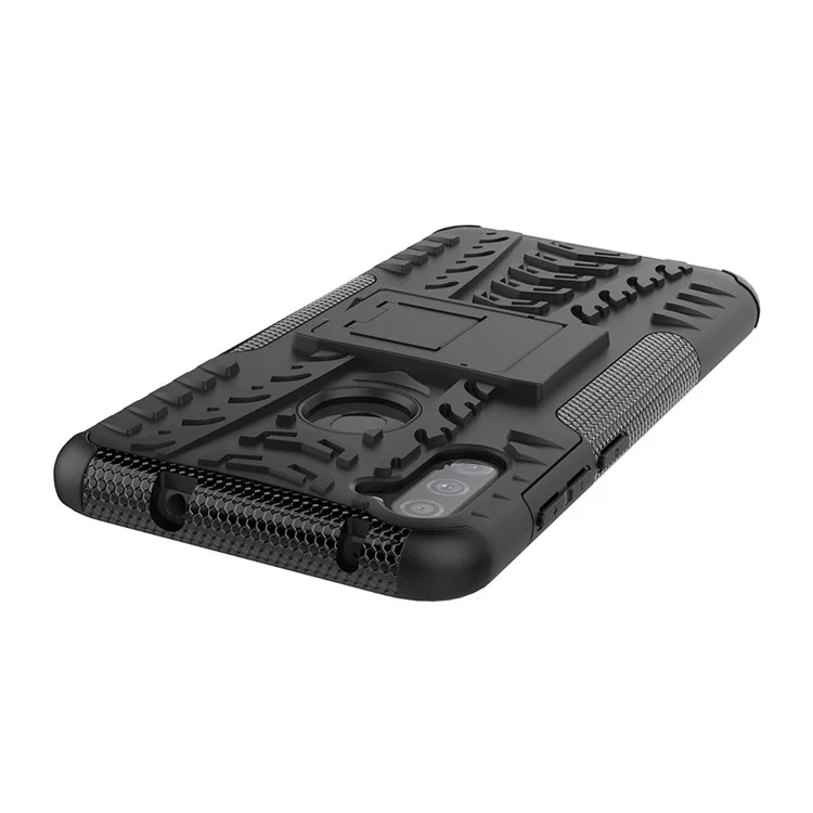 Coque antidérapante en PC + TPU avec support intégré pour Samsung Galaxy A11 (version américaine) - Noir