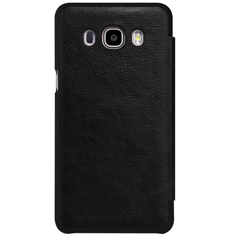 NILLKIN Qin Series Window View Leather Case for Samsung Galaxy J7 (2016) - Black