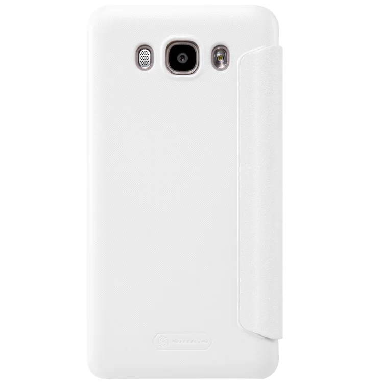 NILLKIN Sparkle Series for Samsung Galaxy J7 (2016) View Window Leather Case - White