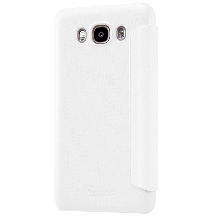 NILLKIN Sparkle Series for Samsung Galaxy J7 (2016) View Window Leather Case - White