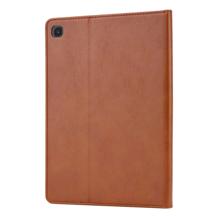 Case Auto-absorbed Shell en Cuir PU Pour Samsung Galaxy Tab S6 Lite P610 / P615 / S6 Lite (2022) - Brun