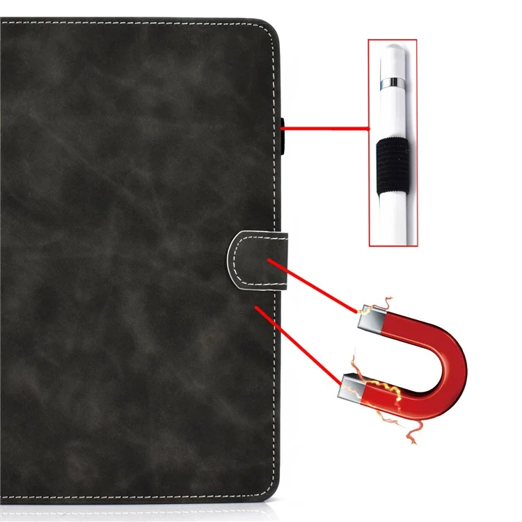 Custodia in pelle per porta carte da Stand per Samsung Galaxy Tab S6 Lite (2020) P615 P610 / (2022) / (2024) - Nero