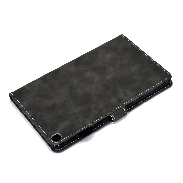 Stand Leather Card Solter Case Para Samsung Galaxy Tab S6 Lite P610 / P615 / S6 Lite (2022) - Preto