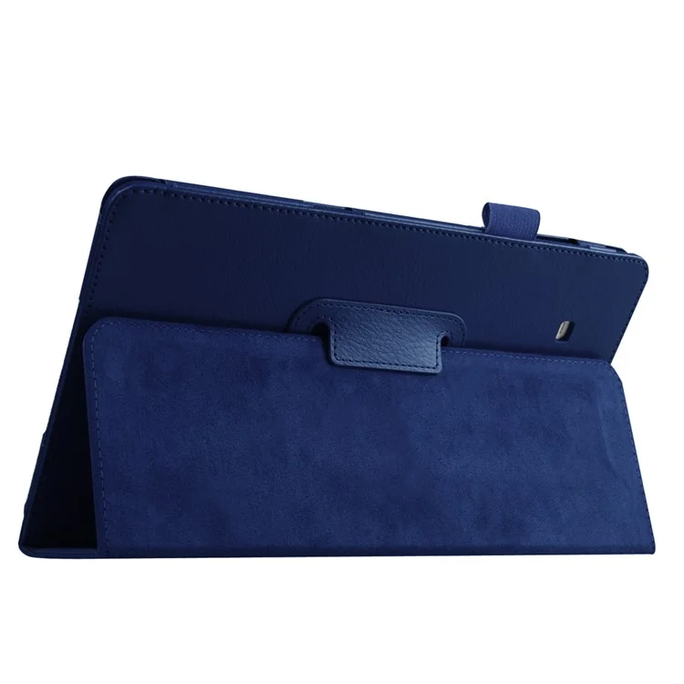 Litchi Texture Stand Leather Tablet Case for Samsung Galaxy Tab A 7.0 T280 T285 - Dark Blue