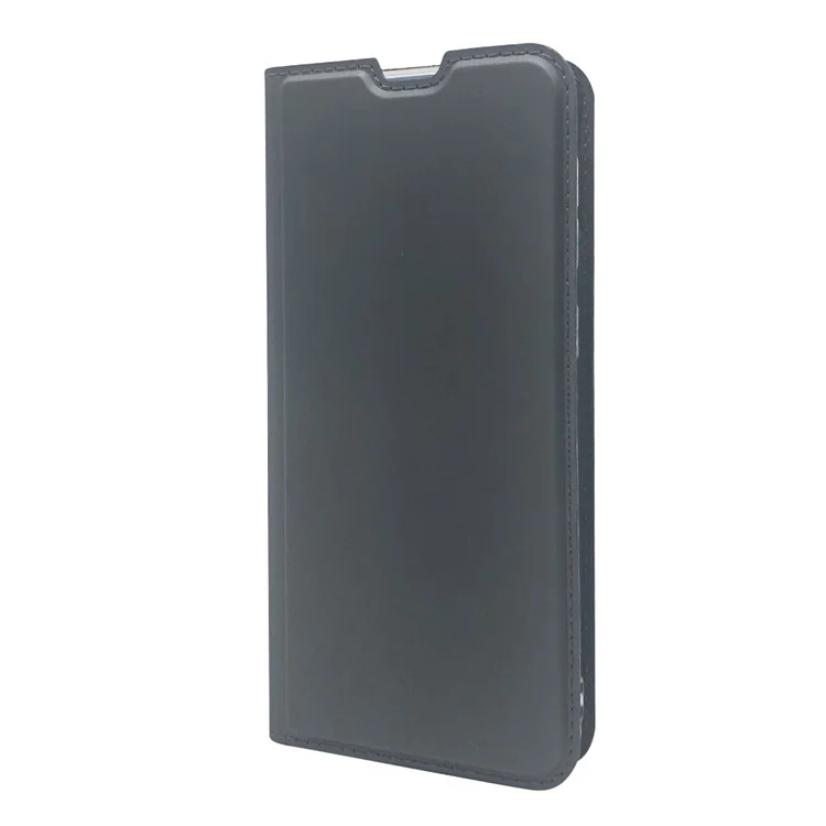 Magnetic Adsorption Stand Leather Card Holder Case for Samsung Galaxy M31 - Black