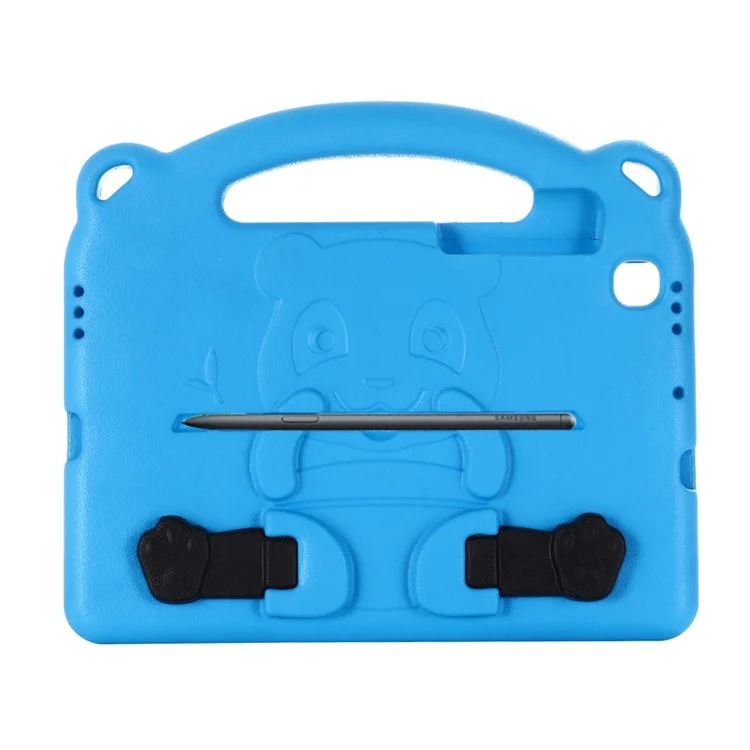 Étui de tablette Panda Style Shockproof Kickstand EVA pour Samsung Galaxy Tab S6 Lite (2024) / S6 Lite (2022) / S6 Lite (2020) - Bleu
