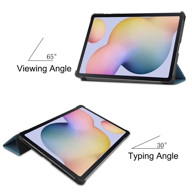 Ultra Slim Tri-fold Stand pu Leather Hard Shell Folio Tablet Cas Pour Samsung Galaxy Tab S7 T870 / S8 - Vert Noirâtre