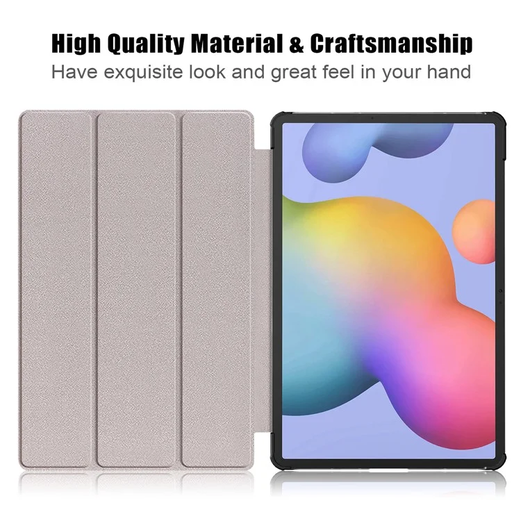 Pattern Printing Tri-fold Stand Leather Smart Case for Samsung Galaxy Tab S7 T870 T875 / Tab S8 - Do not Touch Me