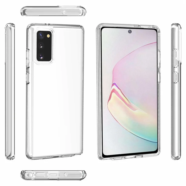 Прозрачный чехол из ПК + ТПУ для Samsung Galaxy Note20 4G/5G - прозрачный