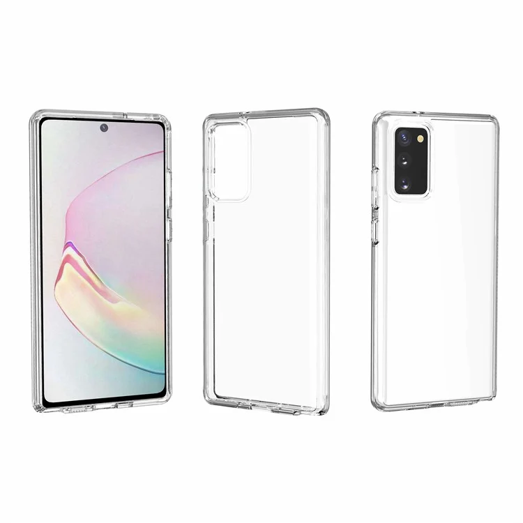Прозрачный чехол из ПК + ТПУ для Samsung Galaxy Note20 4G/5G - прозрачный