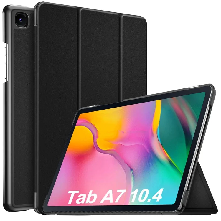 Lightweight Tri-fold Stand Leather Smart Case Auto-Sleep / Wake Function Waterproof Easy-Cleaning Surface for Samsung Galaxy Tab A7 10.4 (2020) / (2022)