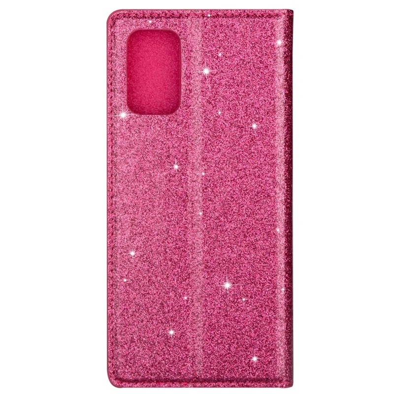Flash Powder Leather Shell for Samsung Galaxy A31 - Rose