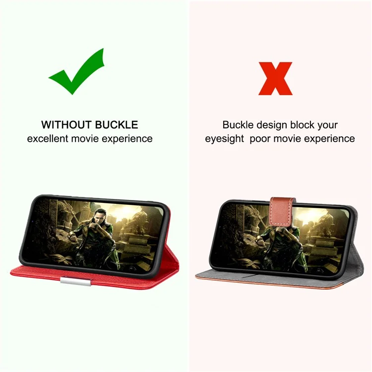 Retro -hülle Litchi Skin Lederstand Cover Mit Kartenschlitzen Für Samsung Galaxy S20 Plus/S20 Plus 5G - Rot
