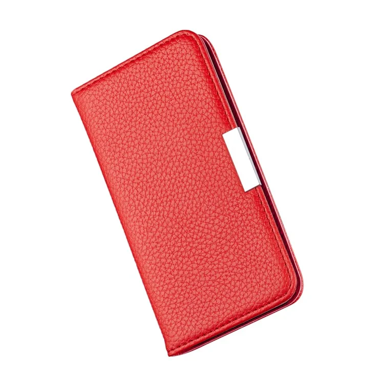 Retro -hülle Litchi Skin Lederstand Cover Mit Kartenschlitzen Für Samsung Galaxy S20 Plus/S20 Plus 5G - Rot