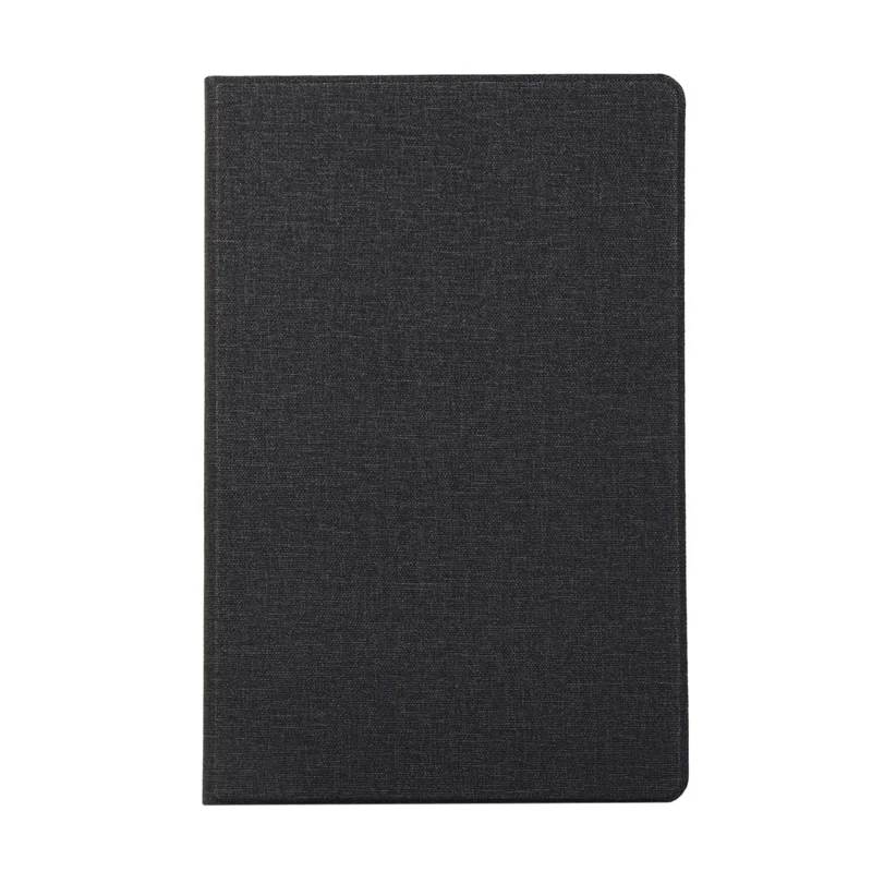 Cloth Texture PU Leather Stand Tablet Cover for Samsung Galaxy Tab S7 T870 T875 / S8 - Black