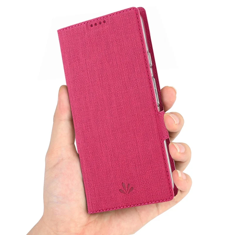 VILI DMK Cross Texture Double Magnetic Clasp Leather Wallet Case for Samsung Galaxy A31 - Pink