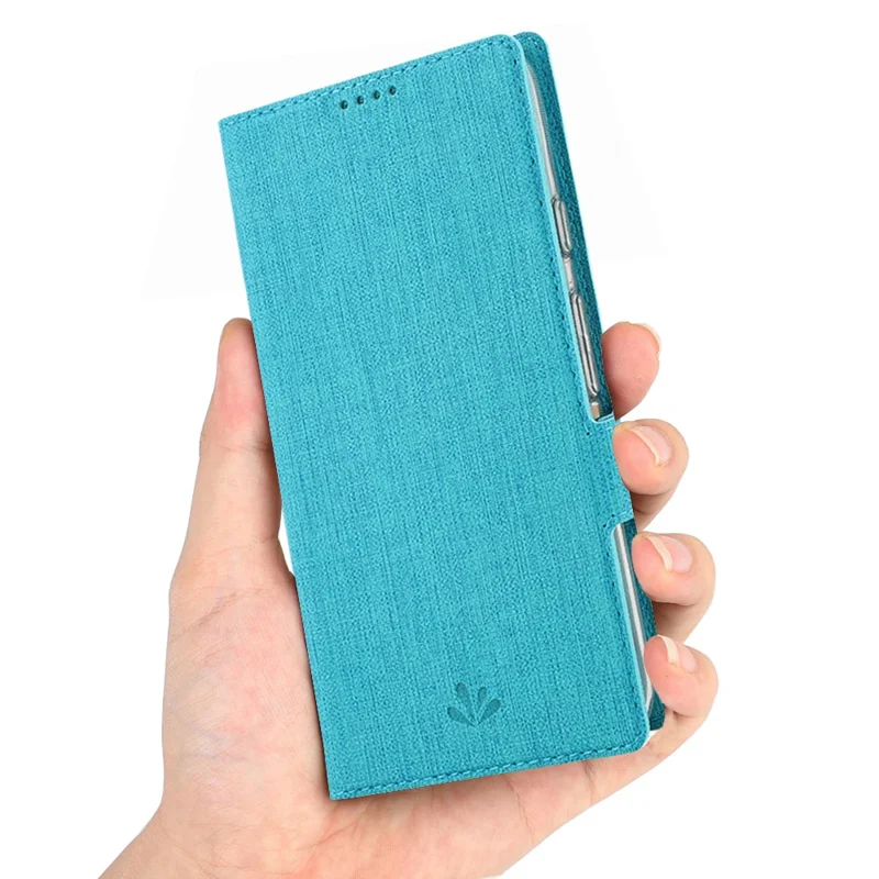 VILI DMK Cross Texture Double Magnetic Clasp Leather Wallet Case for Samsung Galaxy A31 - Blue