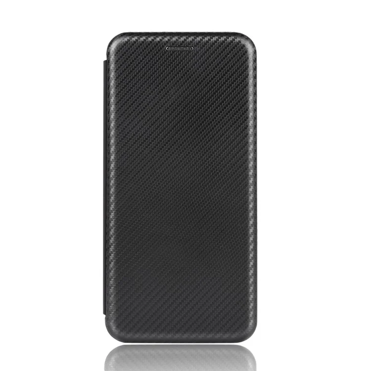 Carbon Fiber Texture Leather Auto-absorbed Shell for Samsung Galaxy Xcover Pro - Black