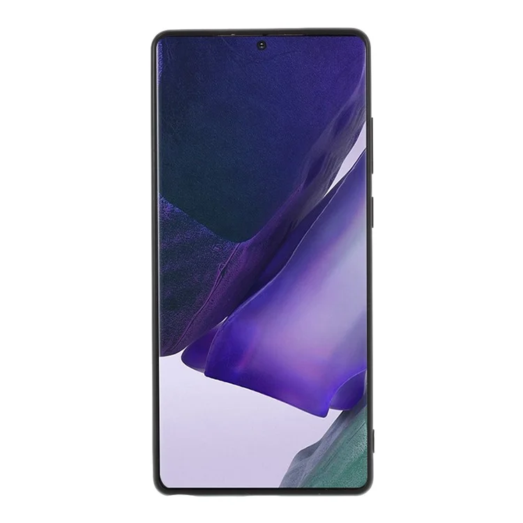 X-LEVEL Vintage Style PU Leder beschichteter TPU Schutzhülle für Samsung Galaxy Note20 4G/5G - Grau