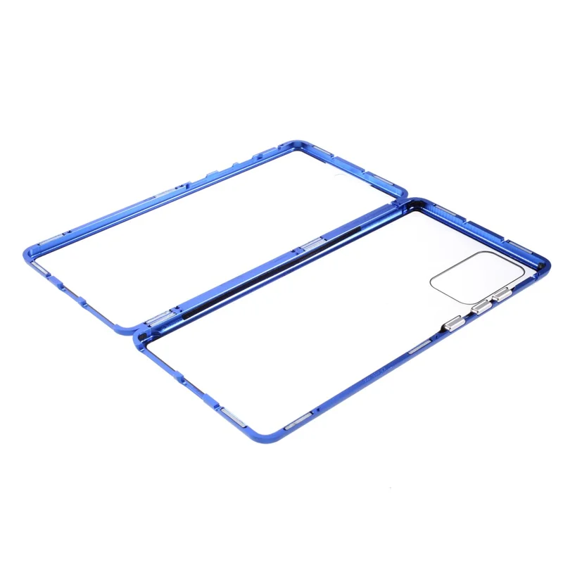 Detachable Metal Frame + HD Tempered Glass Full Protection Cover for Samsung Galaxy Note20 4G/5G - Blue