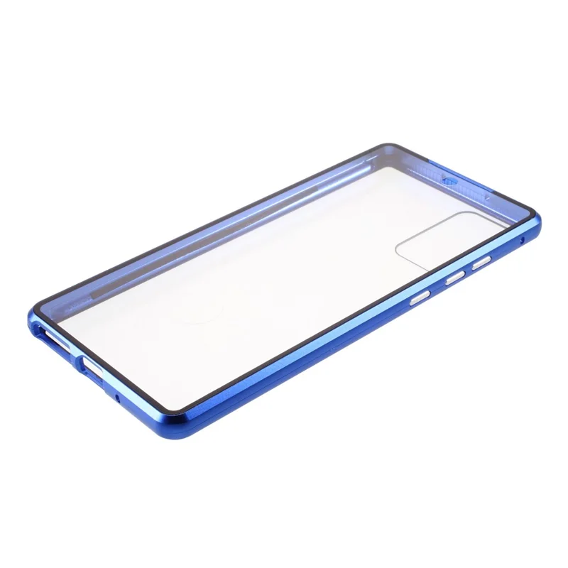 Detachable Metal Frame + HD Tempered Glass Full Protection Cover for Samsung Galaxy Note20 4G/5G - Blue