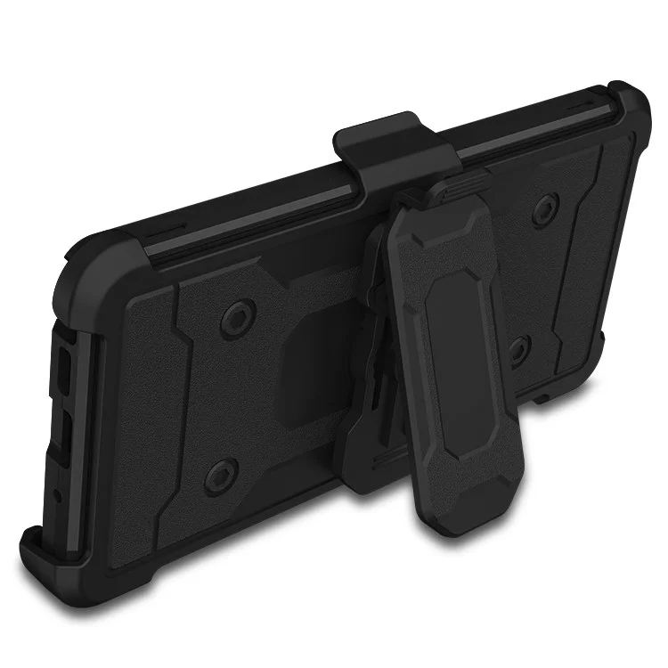 Für Samsung Galaxy Note20 4G/5G Kickstand PC+TPU Combo -hülle Carbonfaser -textur -gürtel -clip -holster -abdeckung